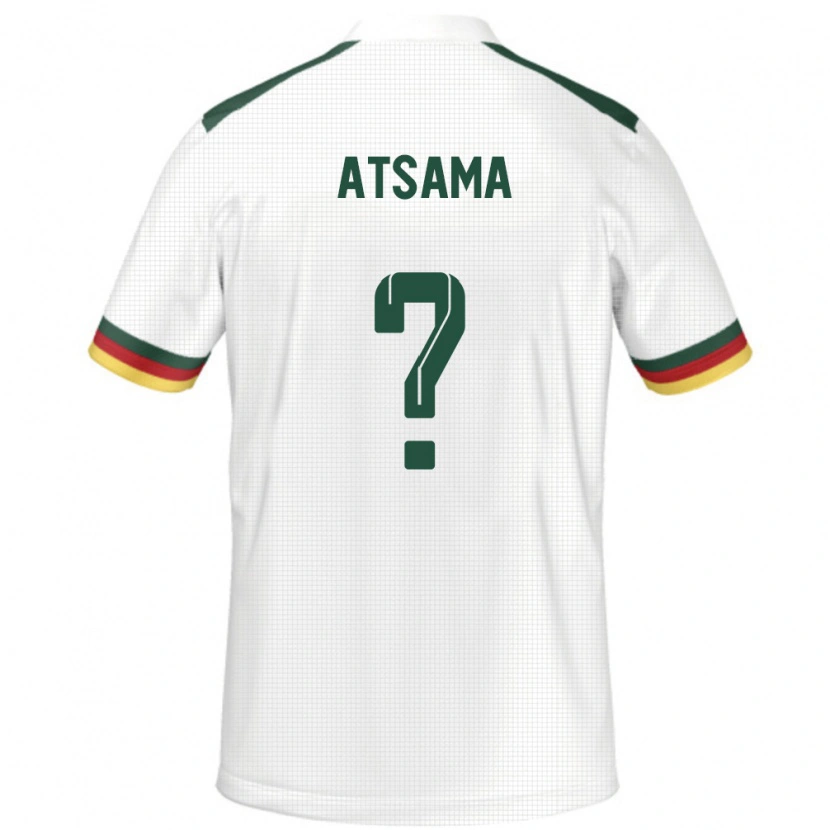 Danxen Femme Maillot Cameroun Franck Atsama #0 Blanc Tenues Extérieur 24-26 T-Shirt