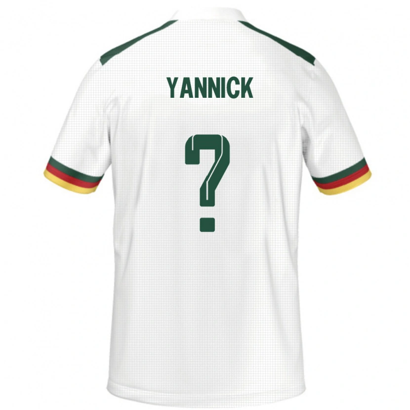 Danxen Femme Maillot Cameroun Noah Yannick #0 Blanc Tenues Extérieur 24-26 T-Shirt