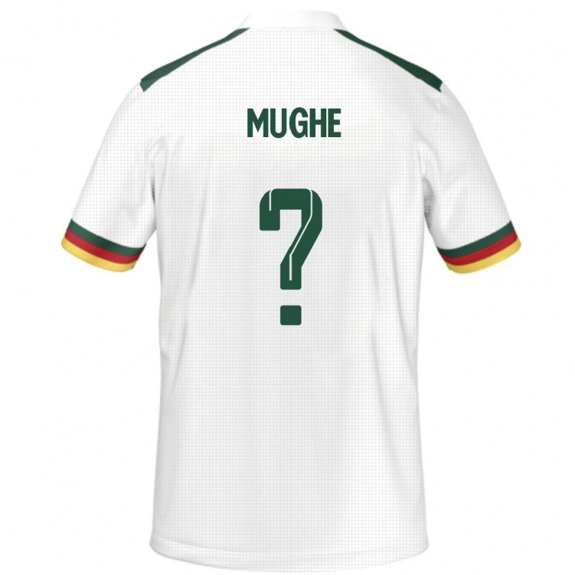 Danxen Femme Maillot Cameroun François Mughe #0 Blanc Tenues Extérieur 24-26 T-Shirt