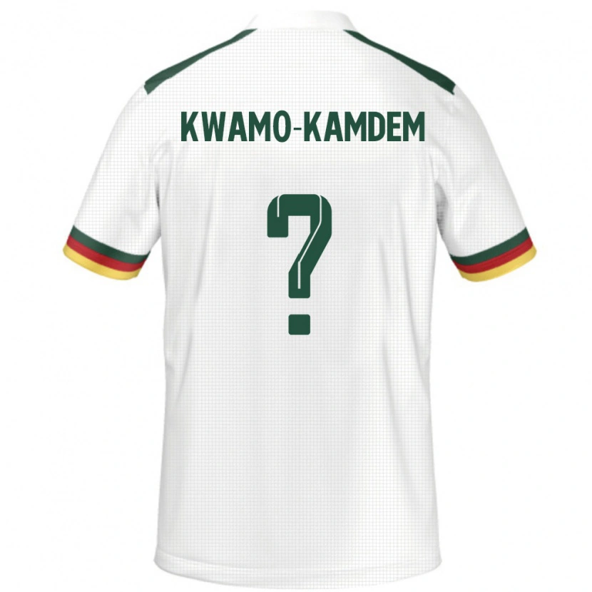 Danxen Femme Maillot Cameroun Jerome Noel Kwamo-Kamdem #0 Blanc Tenues Extérieur 24-26 T-Shirt