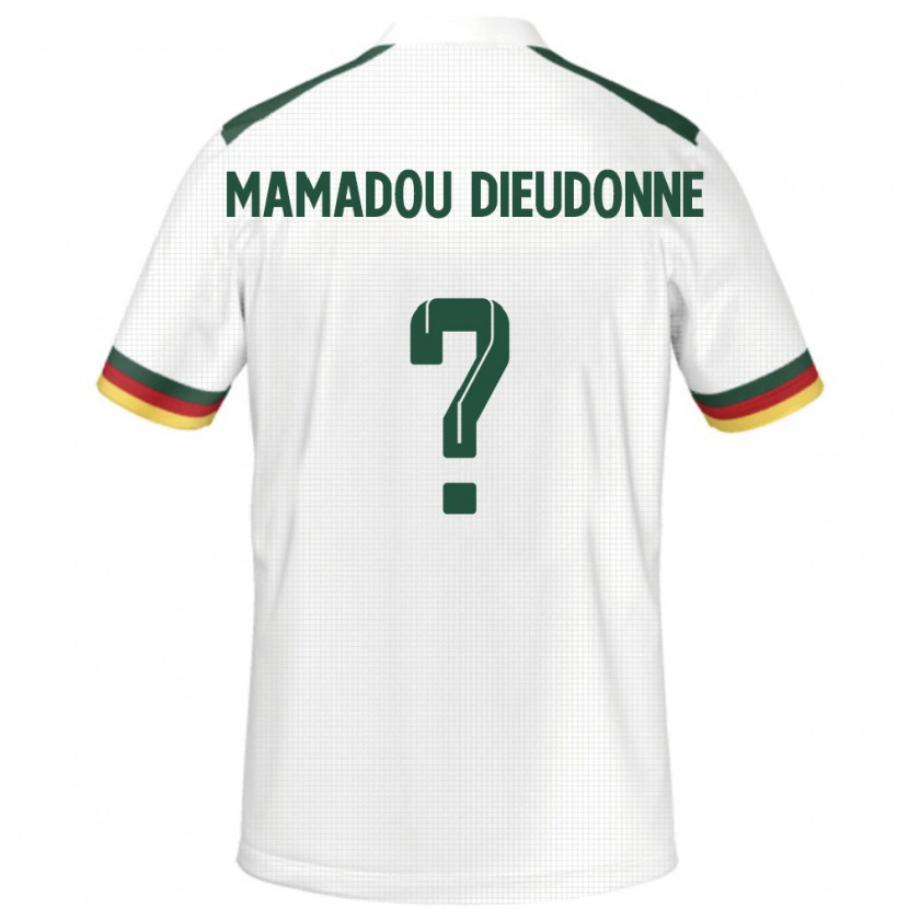 Danxen Femme Maillot Cameroun Malik Mamadou Dieudonne #0 Blanc Tenues Extérieur 24-26 T-Shirt