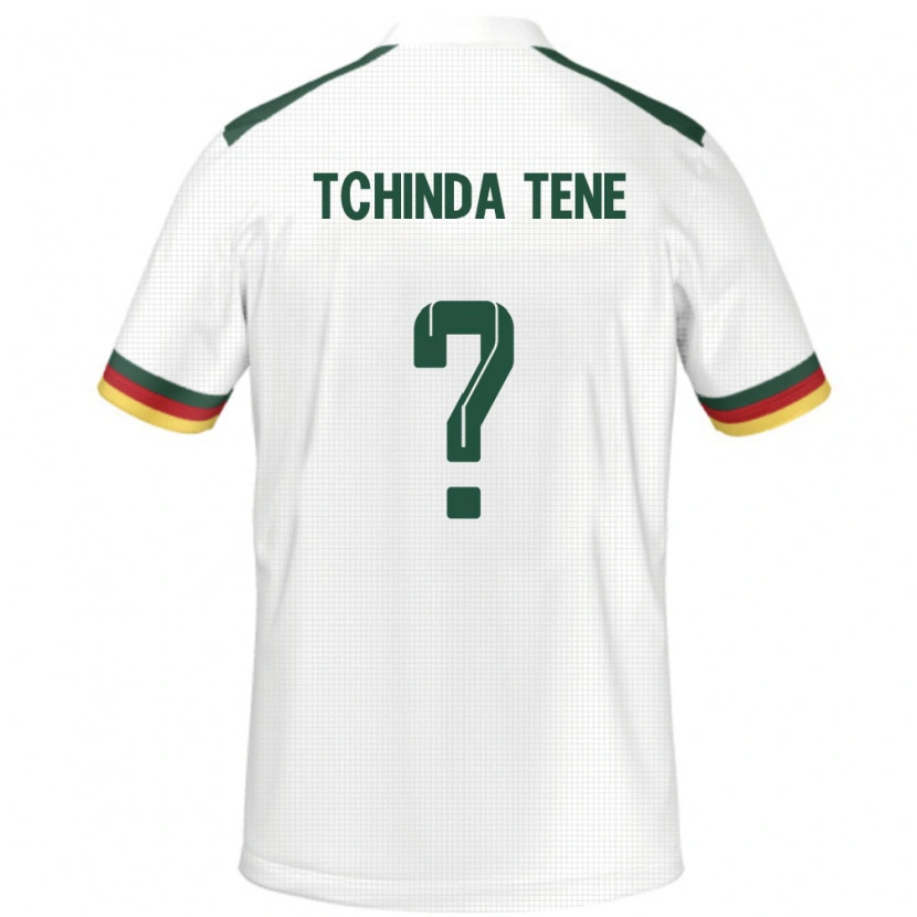 Danxen Femme Maillot Cameroun Joseph Tchinda Tene #0 Blanc Tenues Extérieur 24-26 T-Shirt