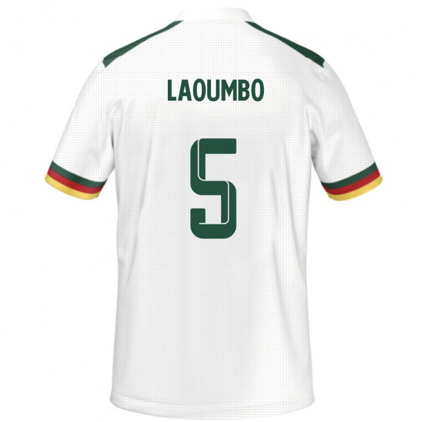 Danxen Femme Maillot Cameroun Bere Laoumbo #5 Blanc Tenues Extérieur 24-26 T-Shirt