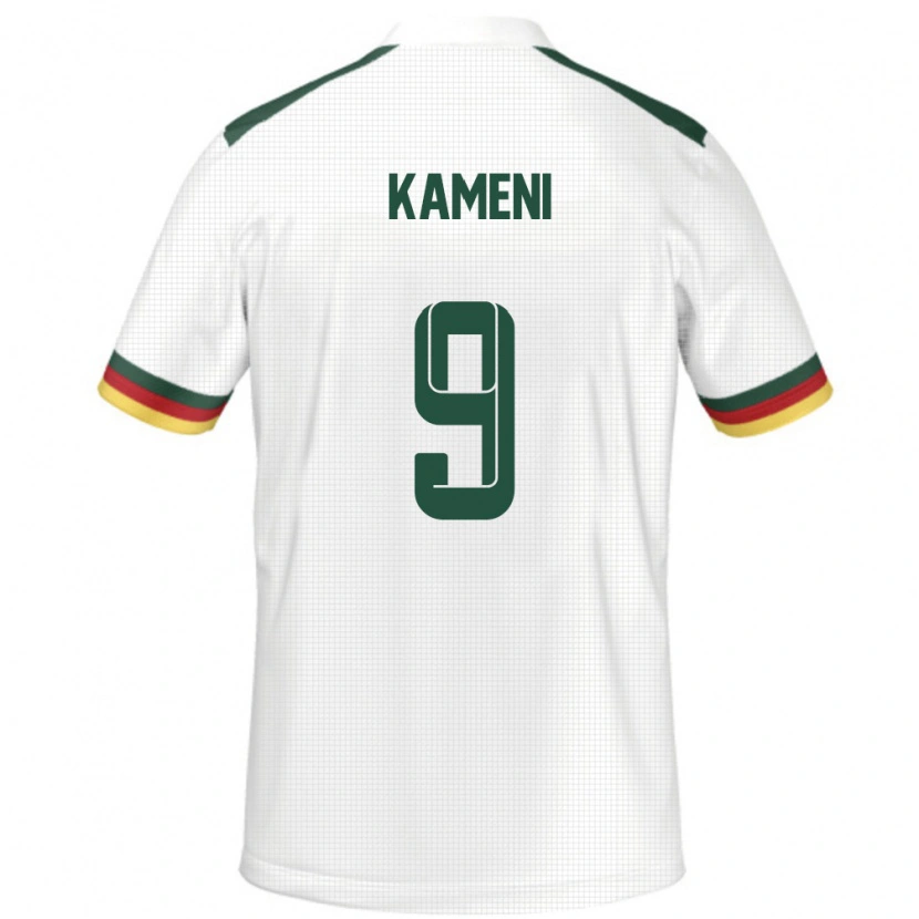 Danxen Femme Maillot Cameroun Flora Kameni #9 Blanc Tenues Extérieur 24-26 T-Shirt
