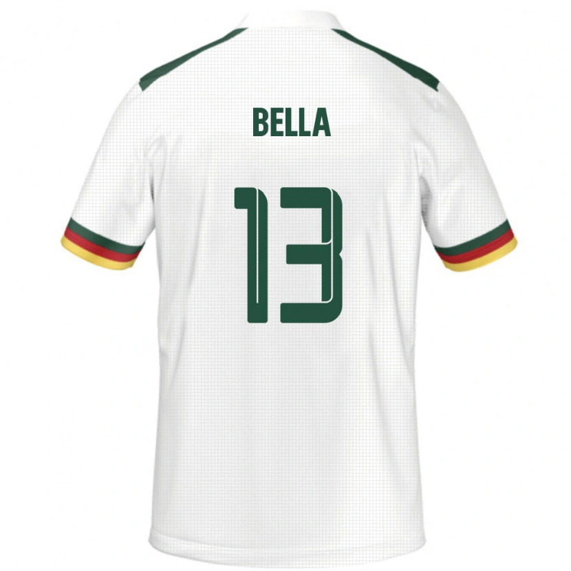 Danxen Femme Maillot Cameroun Rose Bella #13 Blanc Tenues Extérieur 24-26 T-Shirt