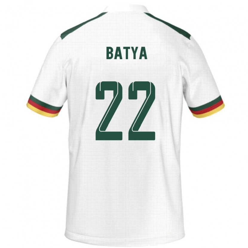 Danxen Femme Maillot Cameroun Michaela Batya #22 Blanc Tenues Extérieur 24-26 T-Shirt