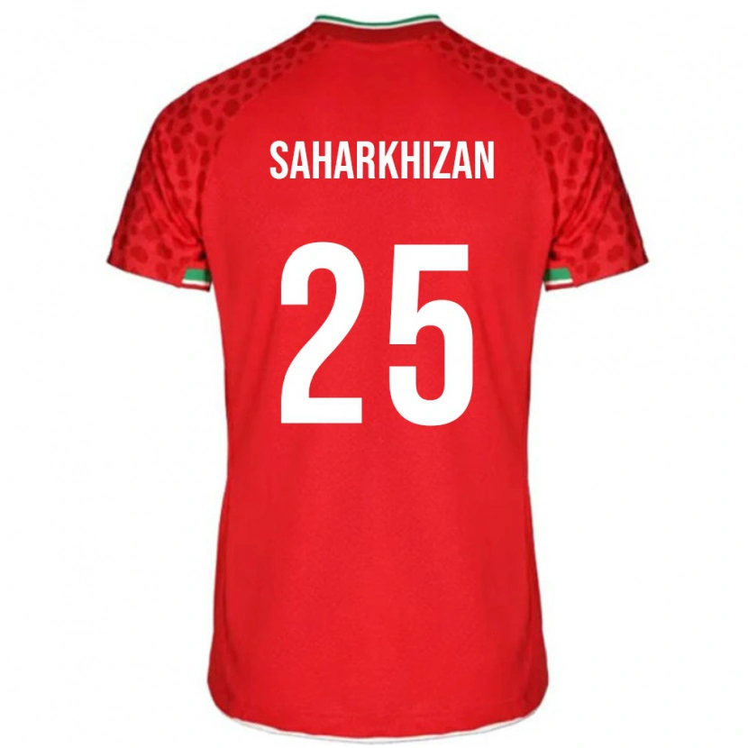 Danxen Femme Maillot Iran Saeid Saharkhizan #25 Rouge Tenues Extérieur 24-26 T-Shirt