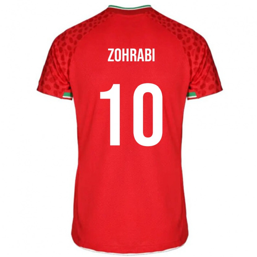 Danxen Femme Maillot Iran Sara Zohrabi #10 Rouge Tenues Extérieur 24-26 T-Shirt