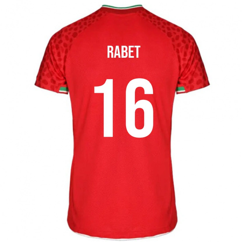 Danxen Femme Maillot Iran Fardin Rabet #16 Rouge Tenues Extérieur 24-26 T-Shirt