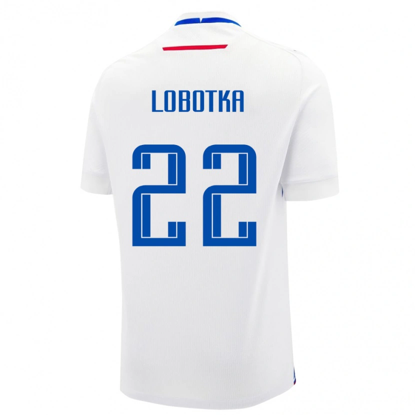 Danxen Femme Maillot Slovaquie Stanislav Lobotka #22 Blanc Tenues Extérieur 24-26 T-Shirt