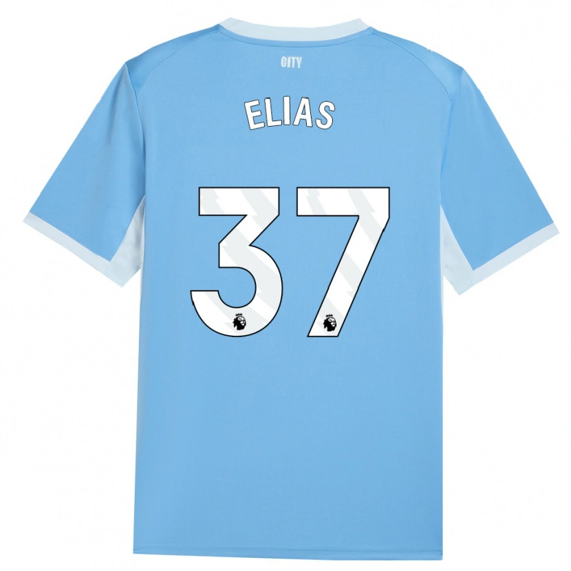 Danxen Femme Maillot Allan Andrade Elias #37 Lightskyblue Blanc Tenues Domicile 2026/27 T-Shirt