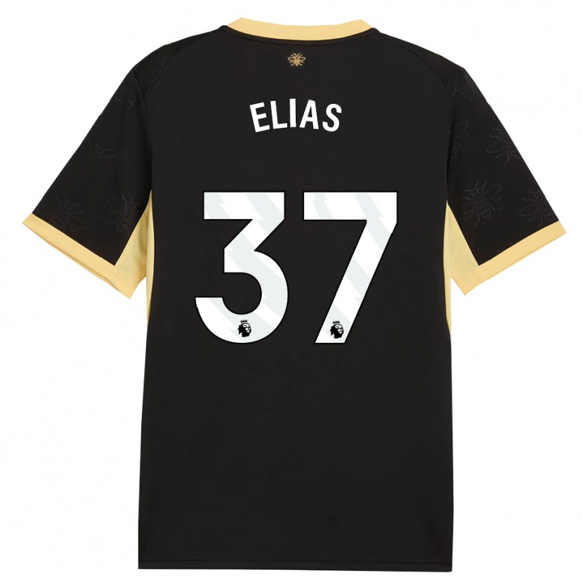 Danxen Femme Maillot Allan Andrade Elias #37 Noir Jaune Tenues Extérieur 2026/27 T-Shirt