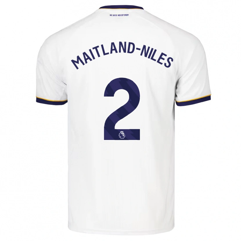Danxen Femme Maillot Ainsley Maitland-Niles #2 Midnightblue Blanc Jaune Tenues Extérieur 2026/27 T-Shirt
