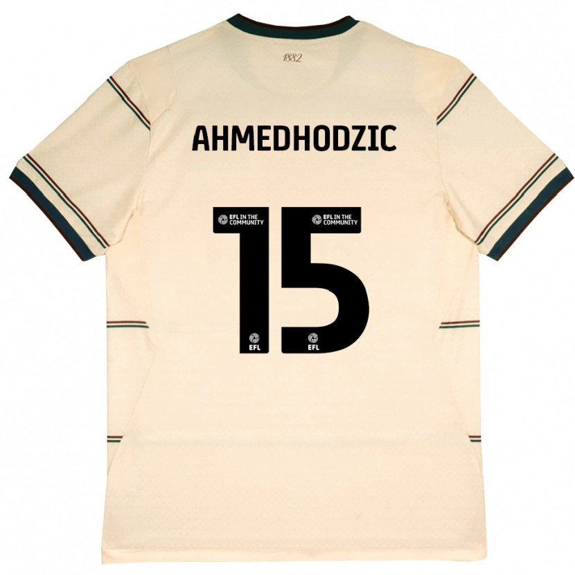 Danxen Femme Maillot Anel Ahmedhodzic #15 Beige Bourgogne Tenues Extérieur 2026/27 T-Shirt