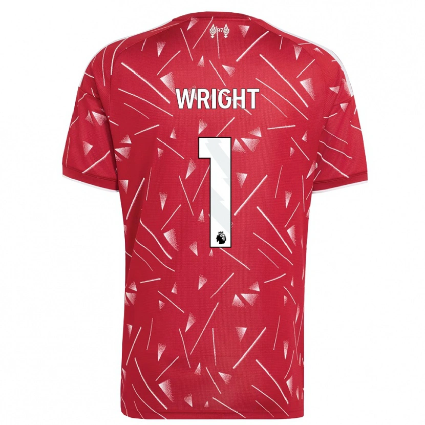 Danxen Femme Maillot Matty Wright #1 Blanc Rouge Tenues Domicile 2026/27 T-Shirt