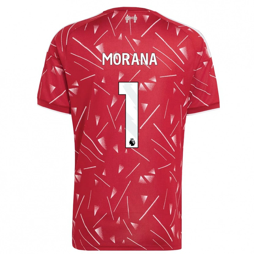 Danxen Femme Maillot Nathan Morana #1 Blanc Rouge Tenues Domicile 2026/27 T-Shirt