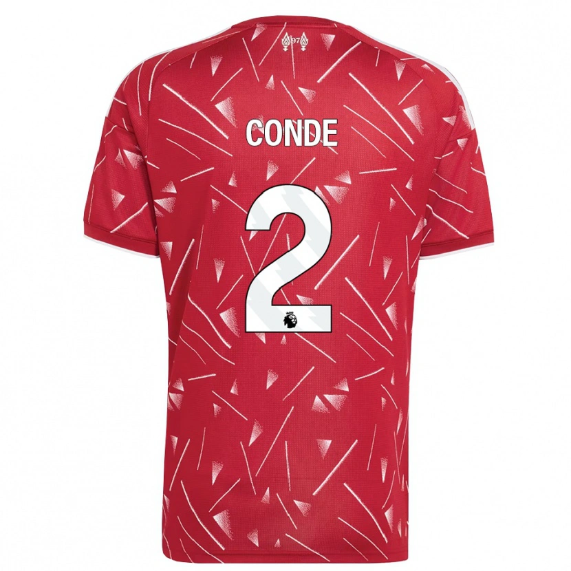 Danxen Femme Maillot Lenix Conde #2 Blanc Rouge Tenues Domicile 2026/27 T-Shirt