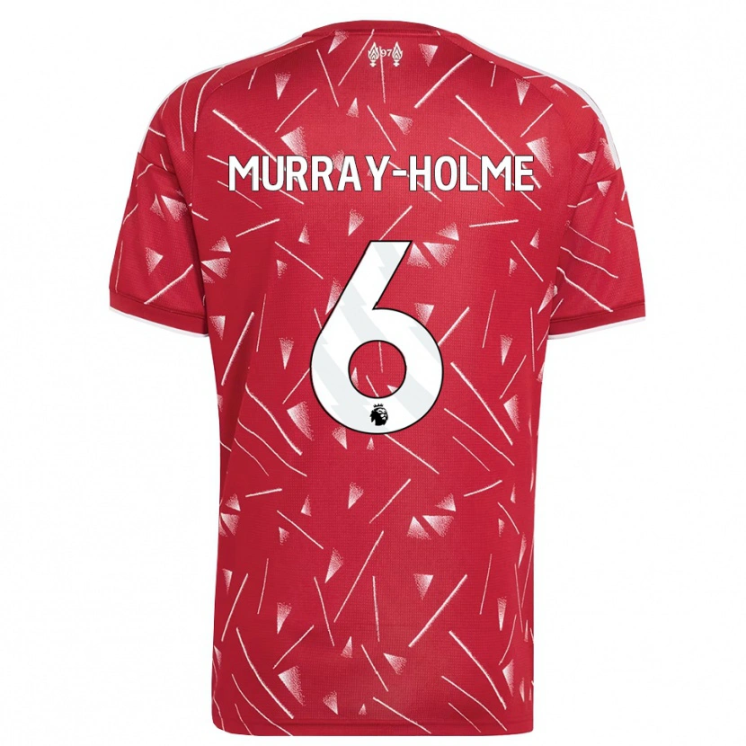Danxen Femme Maillot Haydn Murray-Holme #6 Blanc Rouge Tenues Domicile 2026/27 T-Shirt