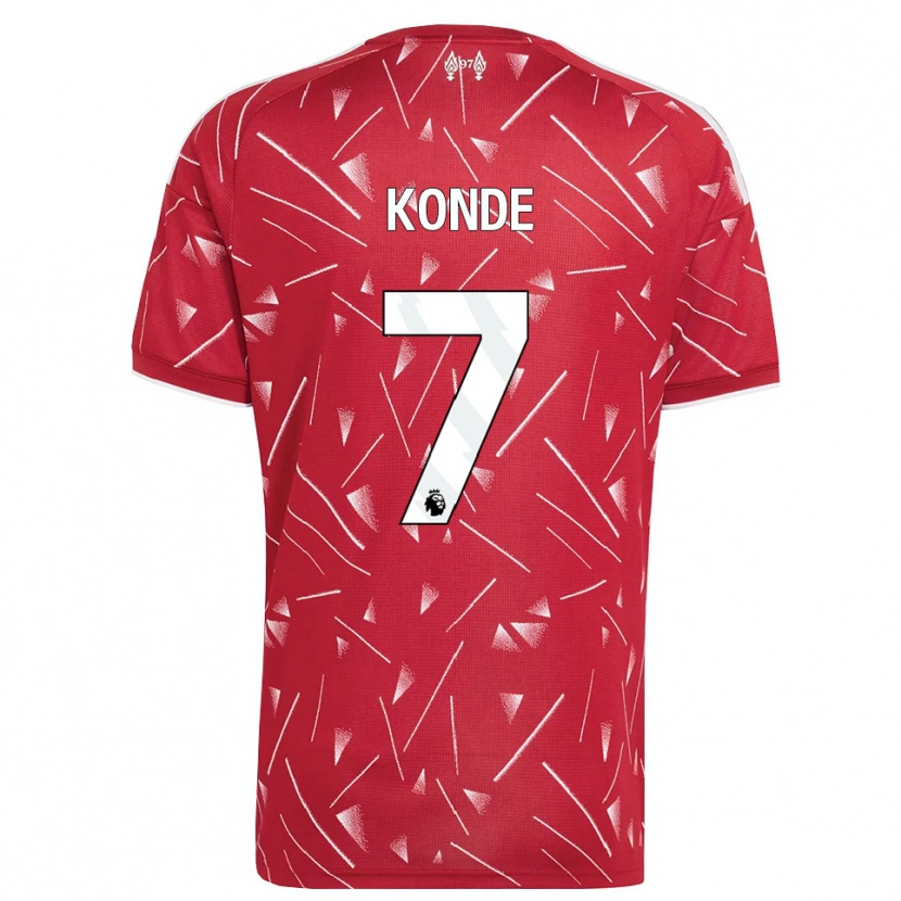 Danxen Femme Maillot Isaac Konde #7 Blanc Rouge Tenues Domicile 2026/27 T-Shirt