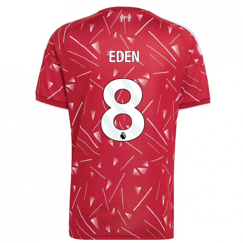 Danxen Femme Maillot Luca Eden #8 Blanc Rouge Tenues Domicile 2026/27 T-Shirt