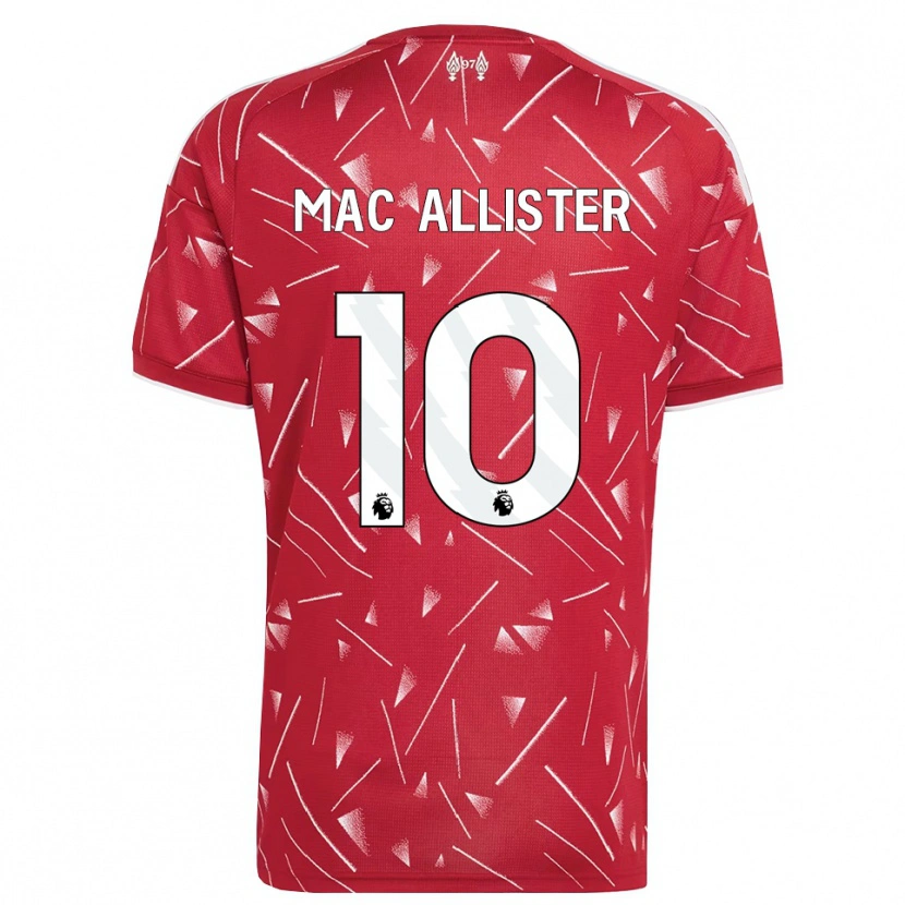 Danxen Femme Maillot Alexis Mac Allister #10 Blanc Rouge Tenues Domicile 2026/27 T-Shirt