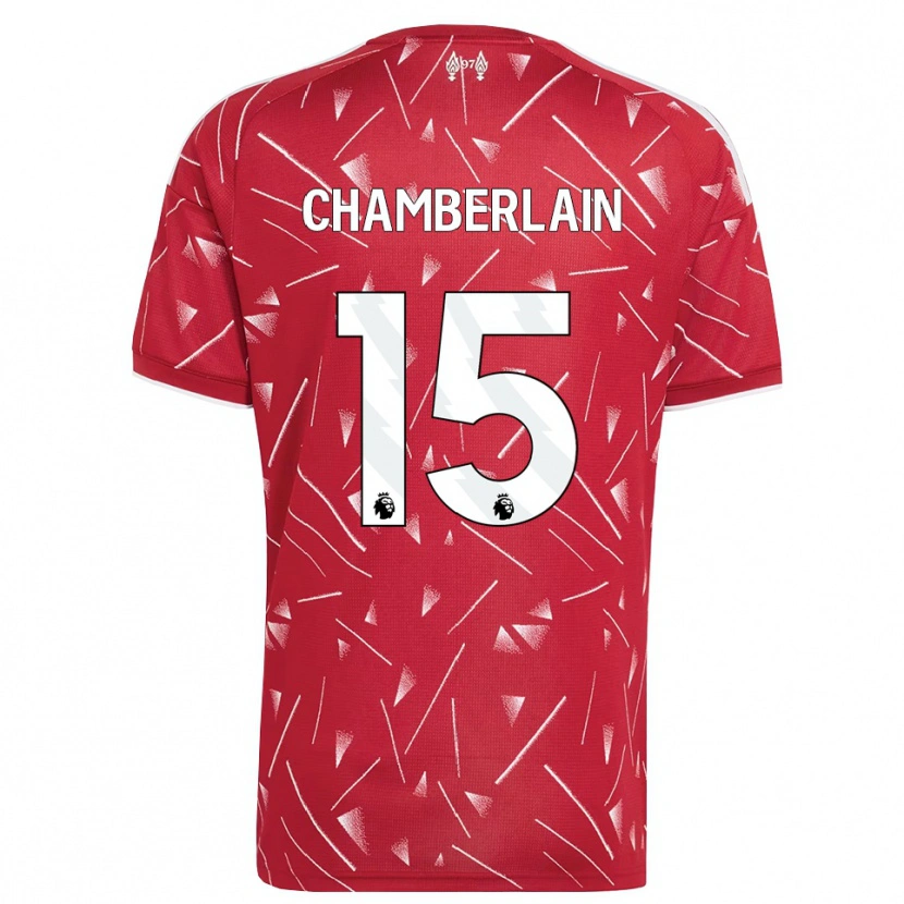 Danxen Femme Maillot Alex Oxlade Chamberlain #15 Blanc Rouge Tenues Domicile 2026/27 T-Shirt