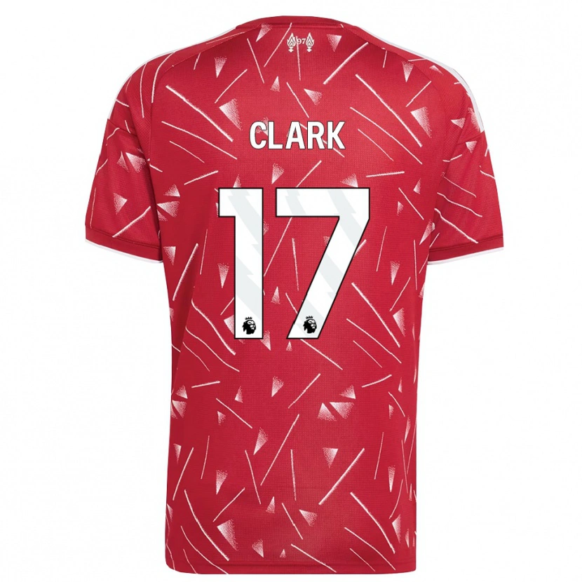 Danxen Femme Maillot Jenna Clark #17 Blanc Rouge Tenues Domicile 2026/27 T-Shirt