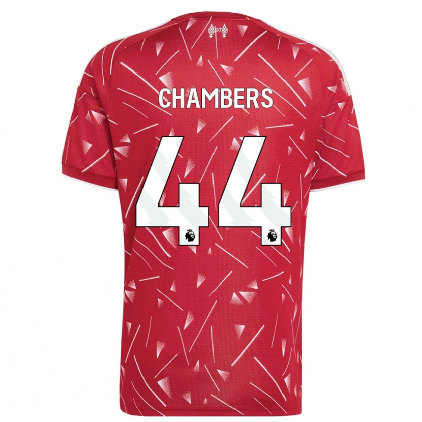 Danxen Femme Maillot Luke Chambers #44 Blanc Rouge Tenues Domicile 2026/27 T-Shirt