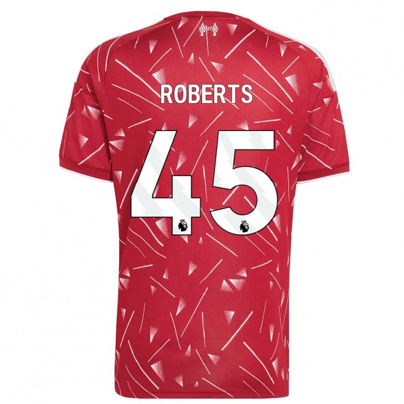 Danxen Femme Maillot Iwan Roberts #45 Blanc Rouge Tenues Domicile 2026/27 T-Shirt