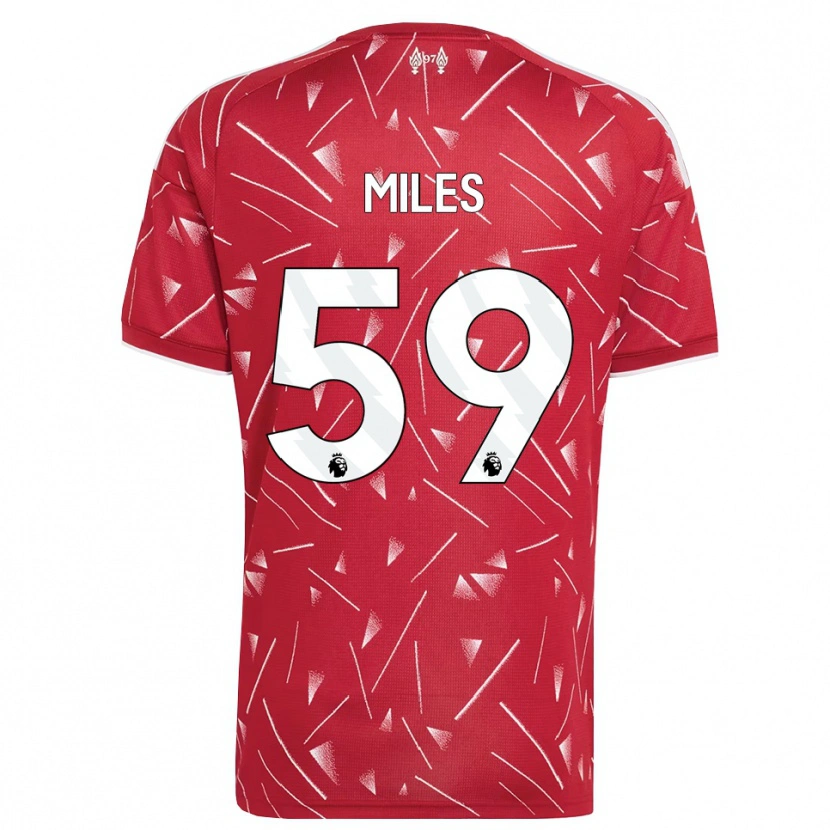 Danxen Femme Maillot Terence Miles #59 Blanc Rouge Tenues Domicile 2026/27 T-Shirt