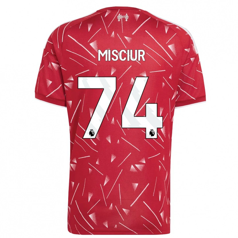 Danxen Femme Maillot Kornel Misciur #74 Blanc Rouge Tenues Domicile 2026/27 T-Shirt