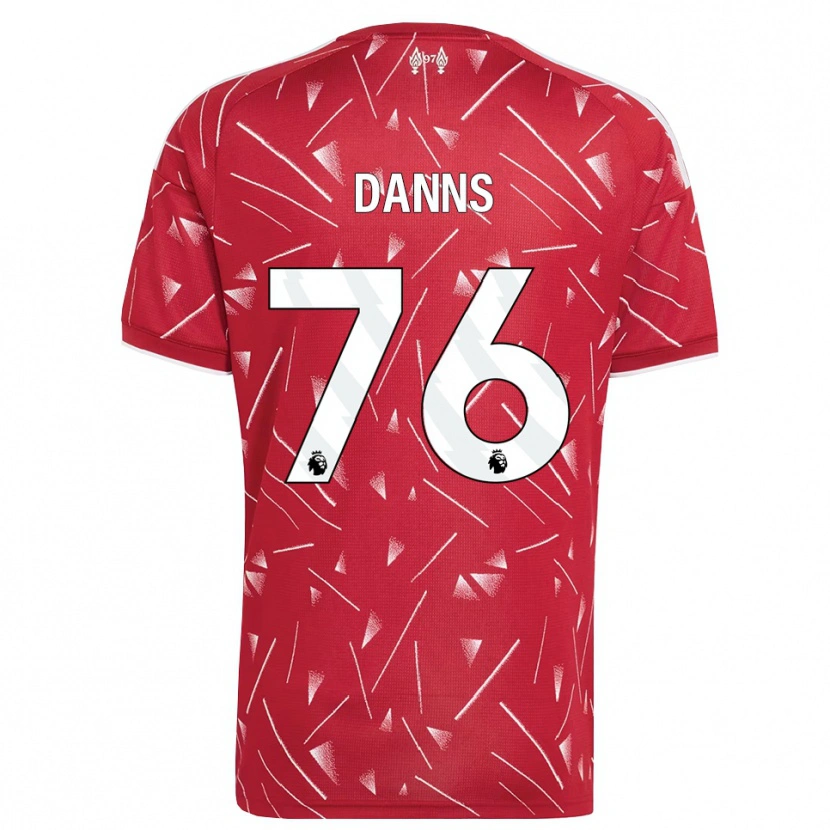 Danxen Femme Maillot Jayden Danns #76 Blanc Rouge Tenues Domicile 2026/27 T-Shirt