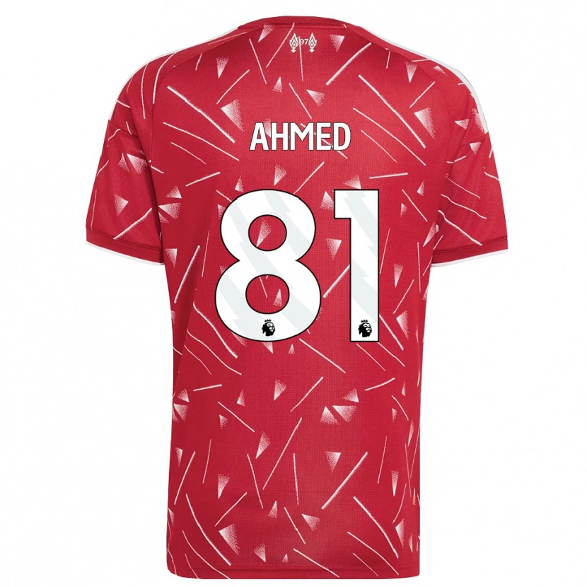 Danxen Femme Maillot Karim Ahmed #81 Blanc Rouge Tenues Domicile 2026/27 T-Shirt