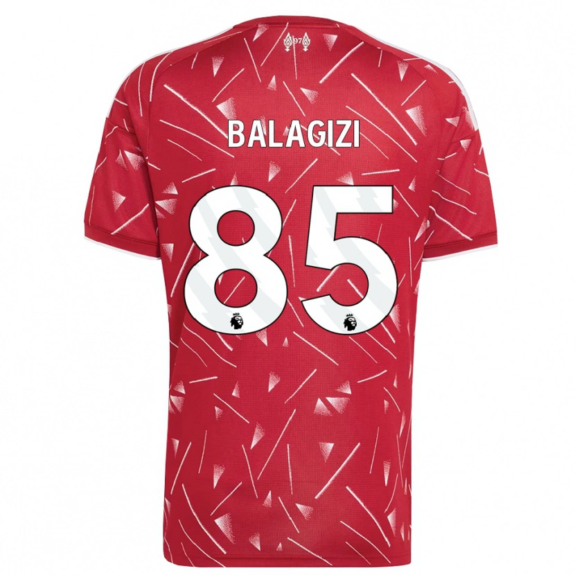 Danxen Femme Maillot James Balagizi #85 Blanc Rouge Tenues Domicile 2026/27 T-Shirt