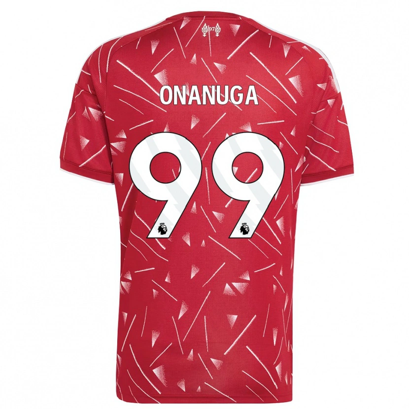 Danxen Femme Maillot Fola Onanuga #99 Blanc Rouge Tenues Domicile 2026/27 T-Shirt