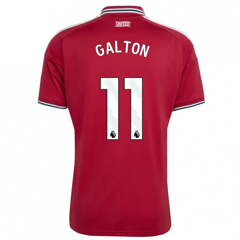 Danxen Femme Maillot Leah Galton #11 Rouge Jaune Blanc Tenues Domicile 2026/27 T-Shirt