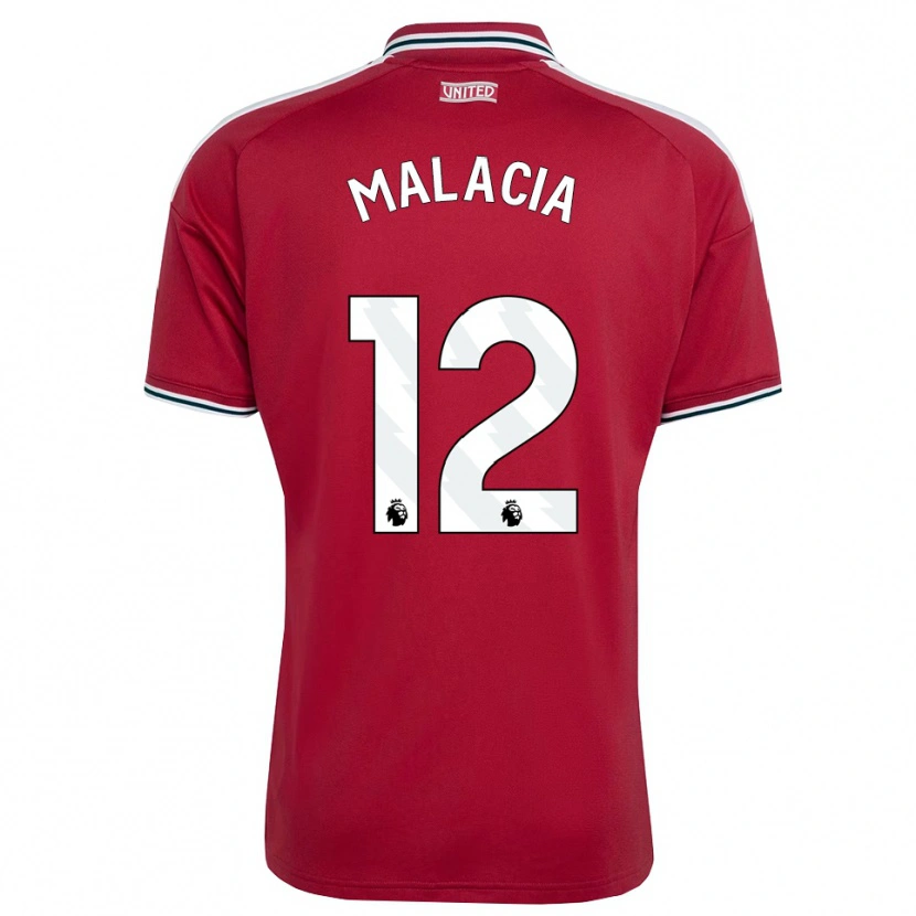 Danxen Femme Maillot Tyrell Malacia #12 Rouge Jaune Blanc Tenues Domicile 2026/27 T-Shirt