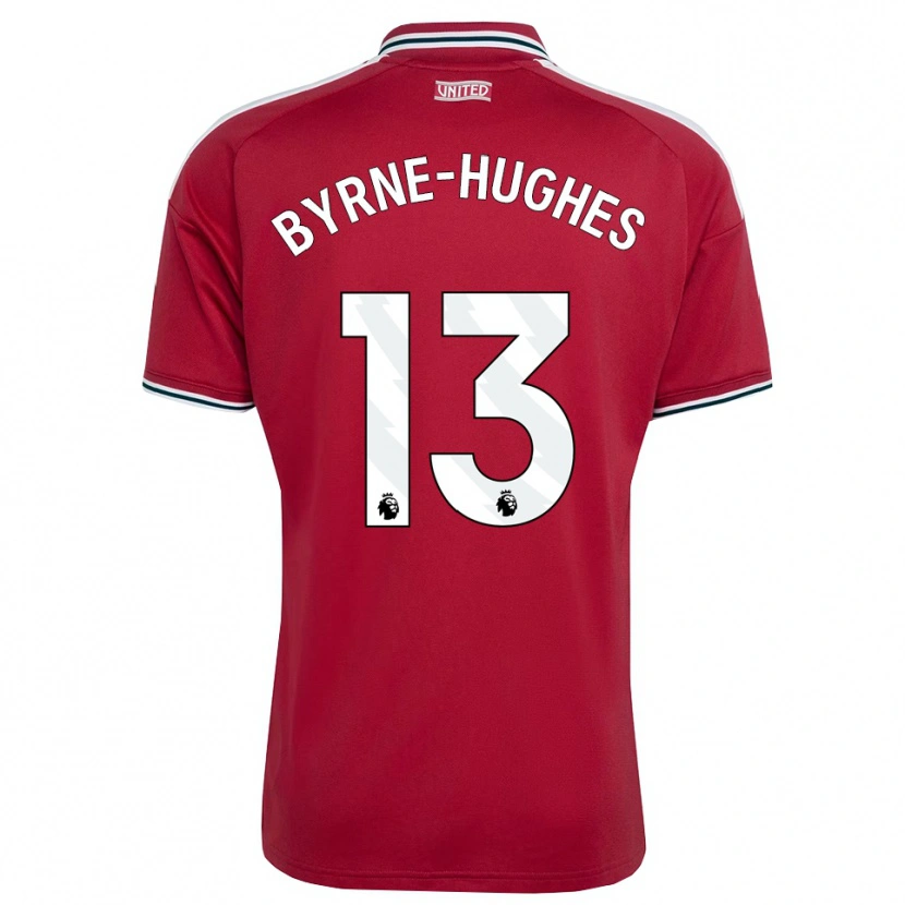 Danxen Femme Maillot Cameron Byrne-Hughes #13 Rouge Jaune Blanc Tenues Domicile 2026/27 T-Shirt