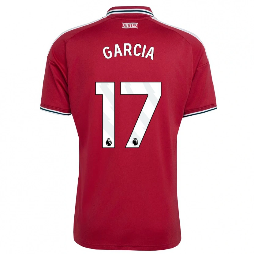 Danxen Femme Maillot Lucia Garcia #17 Rouge Jaune Blanc Tenues Domicile 2026/27 T-Shirt