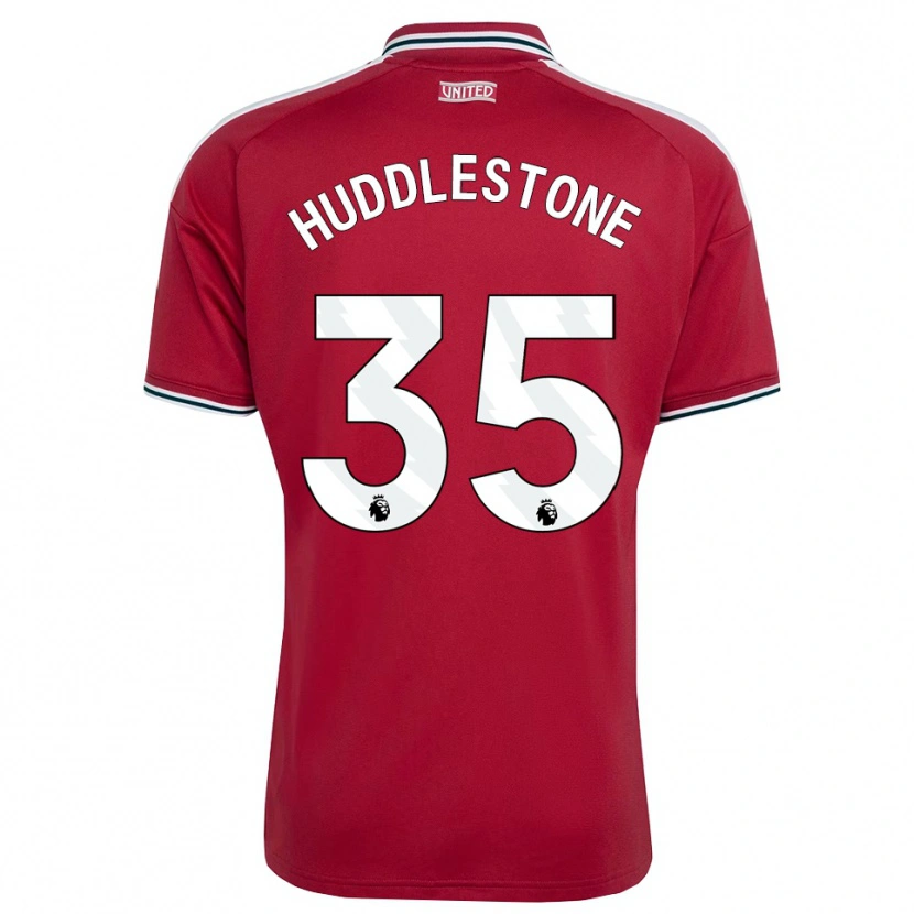 Danxen Femme Maillot Tom Huddlestone #35 Rouge Jaune Blanc Tenues Domicile 2026/27 T-Shirt