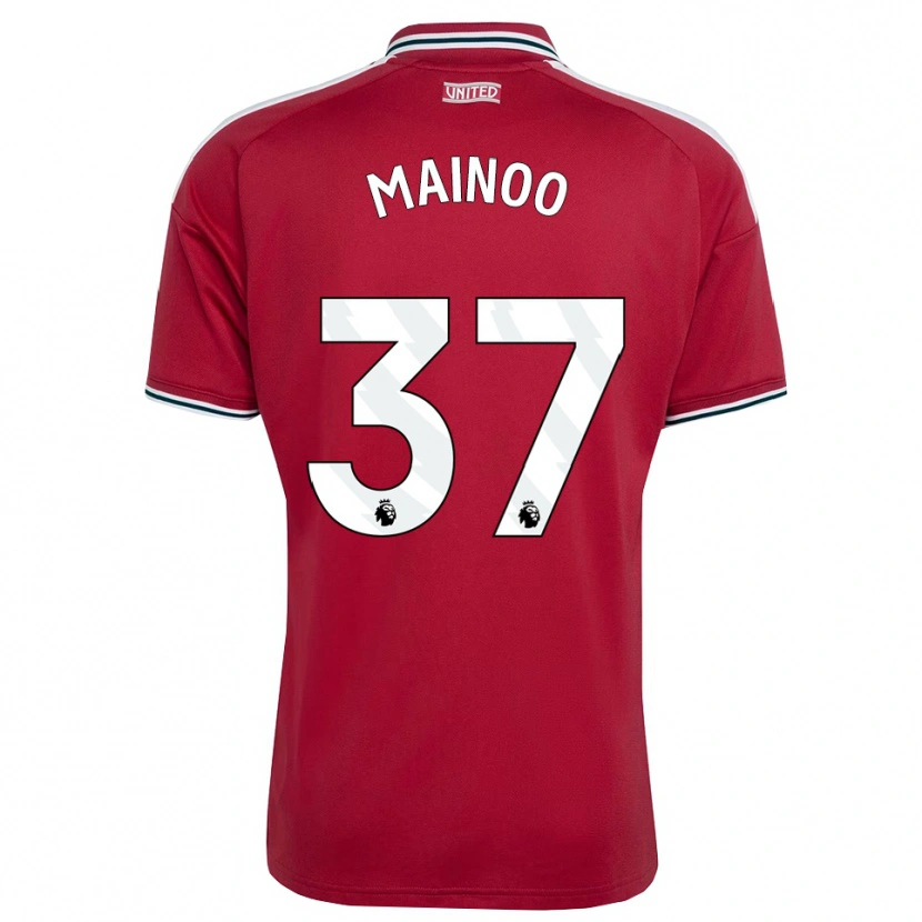 Danxen Femme Maillot Kobbie Mainoo #37 Rouge Jaune Blanc Tenues Domicile 2026/27 T-Shirt