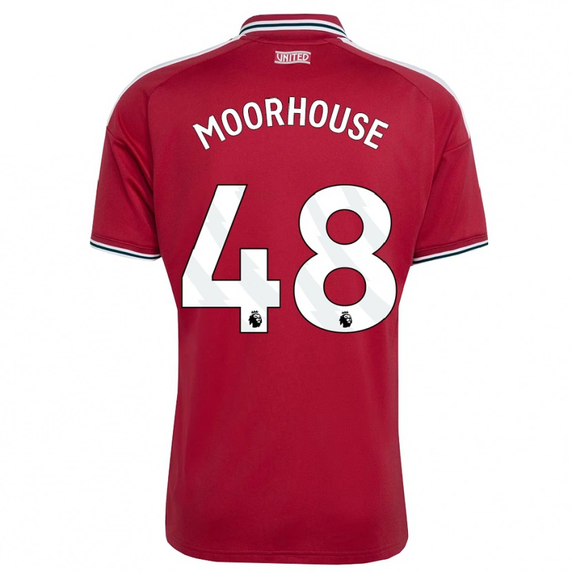 Danxen Femme Maillot Jack Moorhouse #48 Rouge Jaune Blanc Tenues Domicile 2026/27 T-Shirt