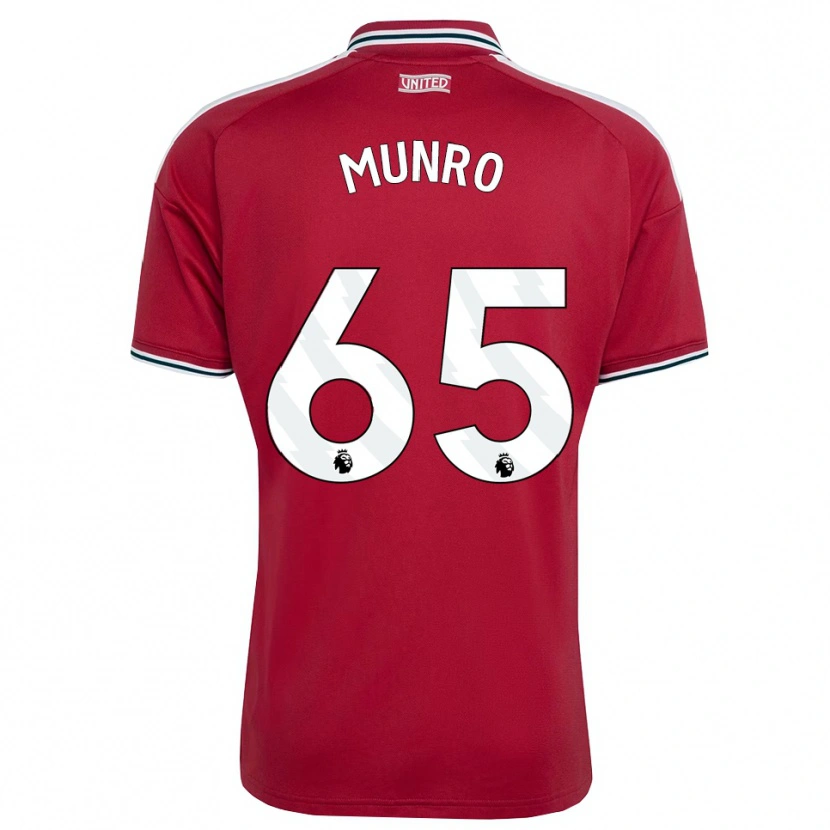 Danxen Femme Maillot Reece Munro #65 Rouge Jaune Blanc Tenues Domicile 2026/27 T-Shirt