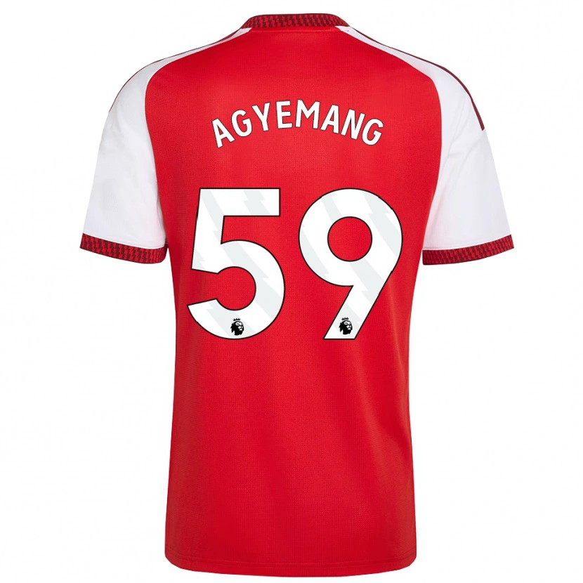 Danxen Femme Maillot Michelle Agyemang #59 Rouge Blanc Noir Tenues Domicile 2026/27 T-Shirt