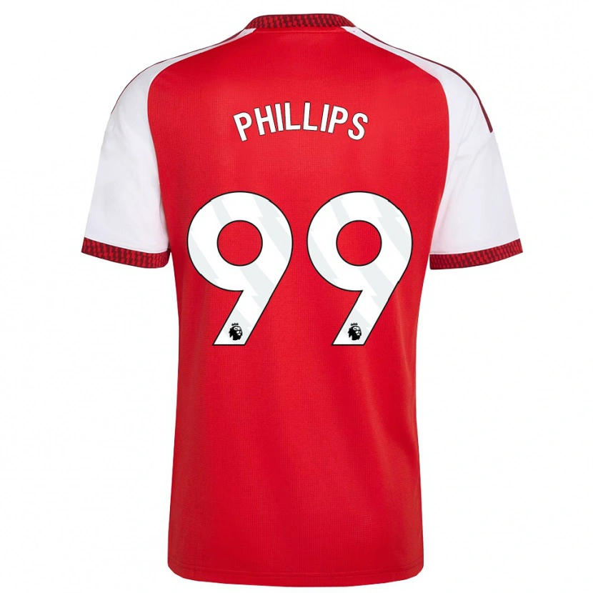 Danxen Femme Maillot Charlie Phillips #99 Rouge Blanc Noir Tenues Domicile 2026/27 T-Shirt