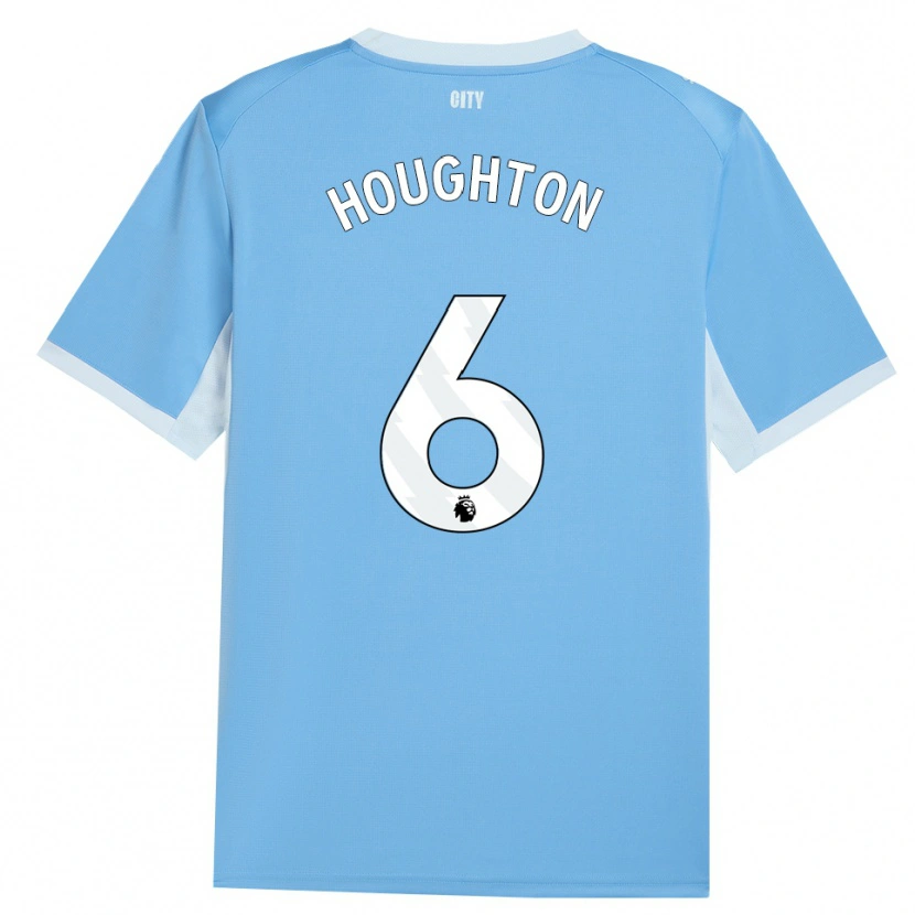 Danxen Femme Maillot Steph Houghton #6 Lightskyblue Blanc Tenues Domicile 2026/27 T-Shirt
