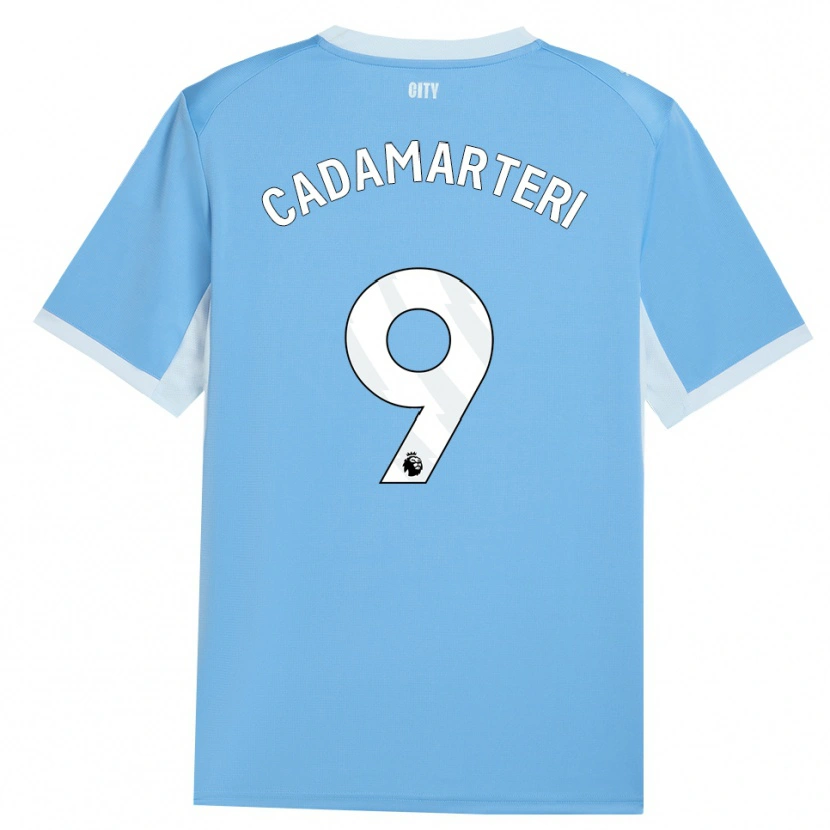 Danxen Femme Maillot Caelan Cadamarteri #9 Lightskyblue Blanc Tenues Domicile 2026/27 T-Shirt