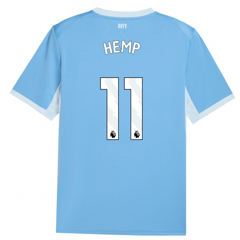 Danxen Femme Maillot Lauren Hemp #11 Lightskyblue Blanc Tenues Domicile 2026/27 T-Shirt