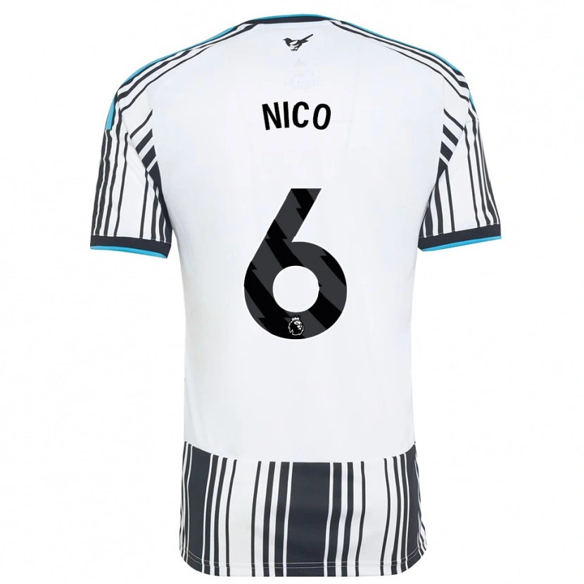 Danxen Femme Maillot Nico González #6 Skyblue Noir Blanc Tenues Domicile 2026/27 T-Shirt