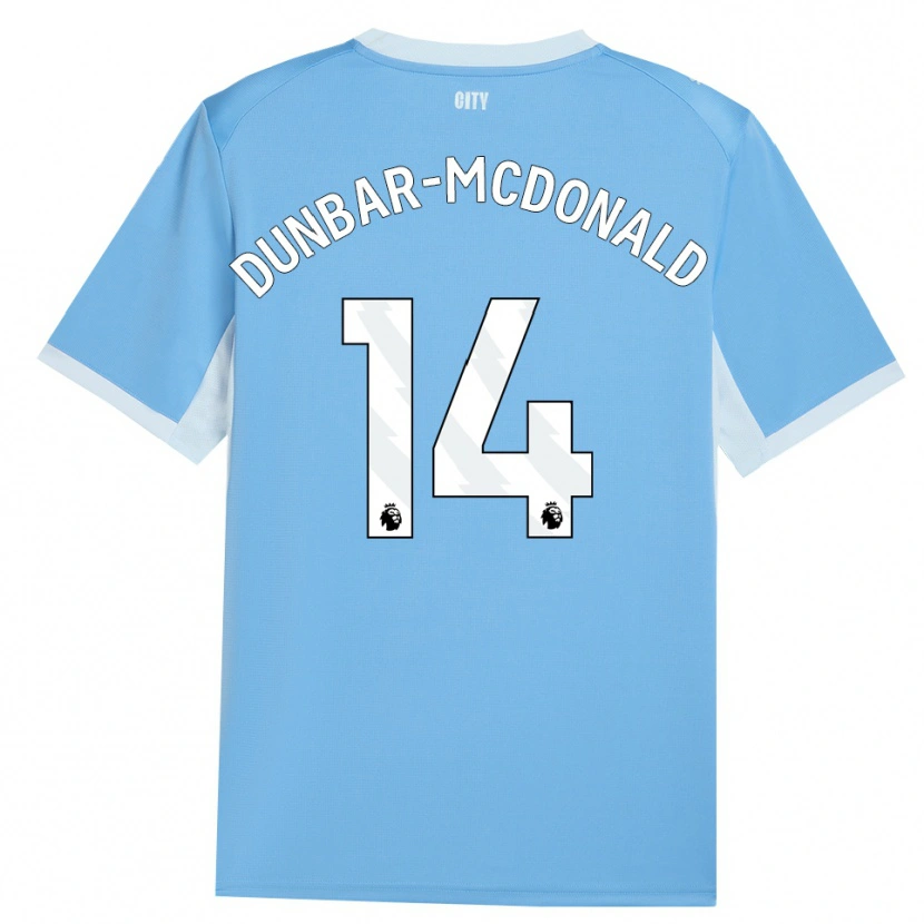 Danxen Femme Maillot Christian Dunbar-Mcdonald #14 Lightskyblue Blanc Tenues Domicile 2026/27 T-Shirt